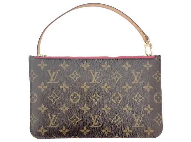 Borsa Tote Louis Vuitton Monogram Neverfull MM Marrone Rosa Monogramma - vista 14