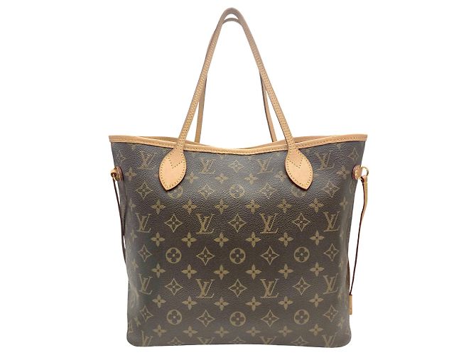 Borsa Tote Louis Vuitton Monogram Neverfull MM Marrone Rosa Monogramma - vista 2