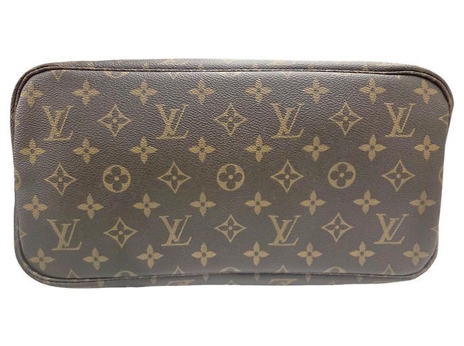Borsa Tote Louis Vuitton Monogram Neverfull MM Marrone Rosa Monogramma - vista 4