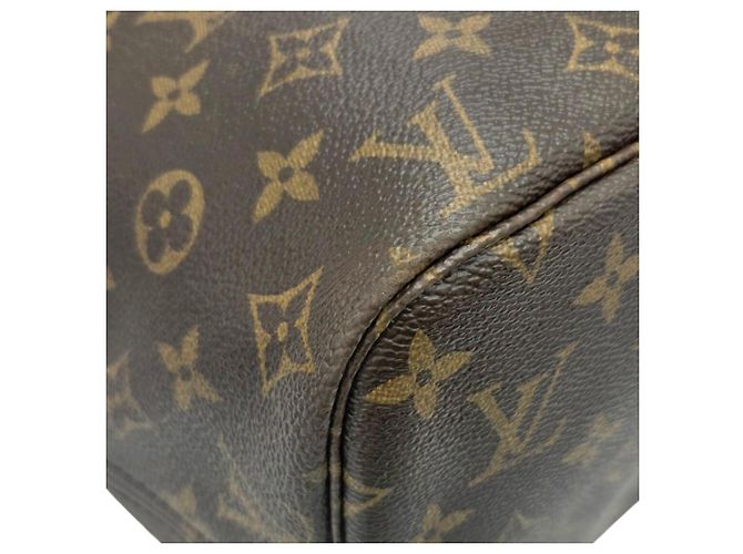 Borsa Tote Louis Vuitton Monogram Neverfull MM Marrone Rosa Monogramma - vista 5