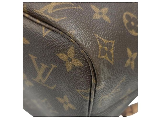 Borsa Tote Louis Vuitton Monogram Neverfull MM Marrone Rosa Monogramma - vista 6
