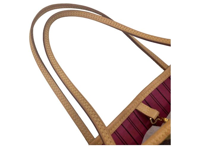 Borsa Tote Louis Vuitton Monogram Neverfull MM Marrone Rosa Monogramma - vista 9
