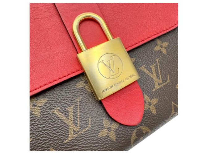 Borsa a mano Louis Vuitton Rocky BB Monogram Marrone Rosso Monogramma - vista 12