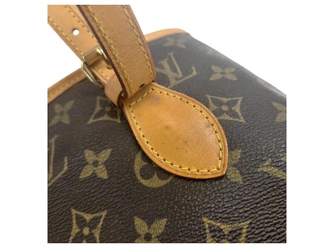 Saco Tote Louis Vuitton Monogram Bucket PM M42238 Marrom Monograma - vista 11