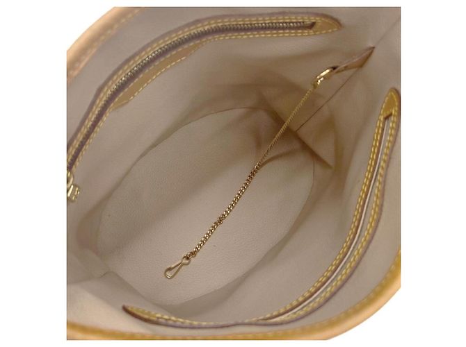 Saco Tote Louis Vuitton Monogram Bucket PM M42238 Marrom Monograma - vista 13