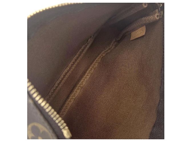 Saco Tote Louis Vuitton Monogram Bucket PM M42238 Marrom Monograma - vista 17