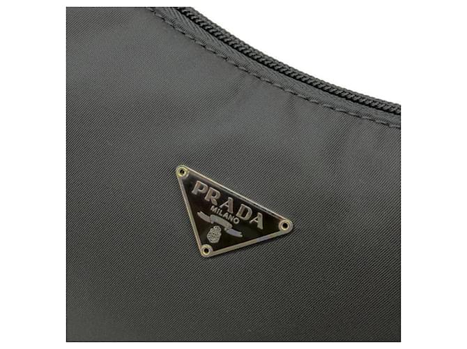 Borsa a tracolla Prada Mini Nylon Black Nero - vista 11