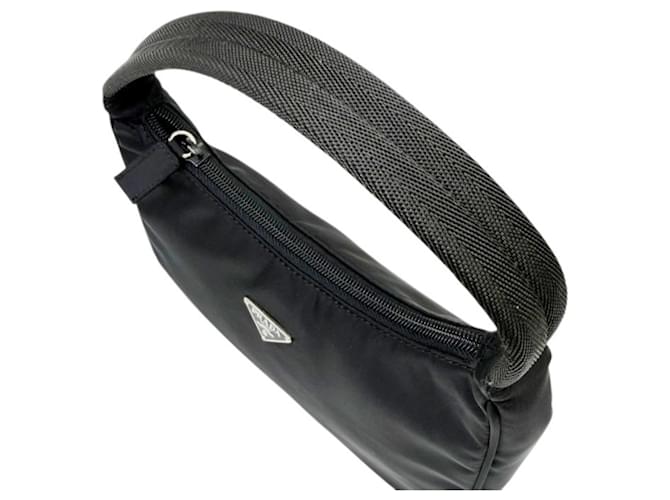 Borsa a tracolla Prada Mini Nylon Black Nero - vista 9