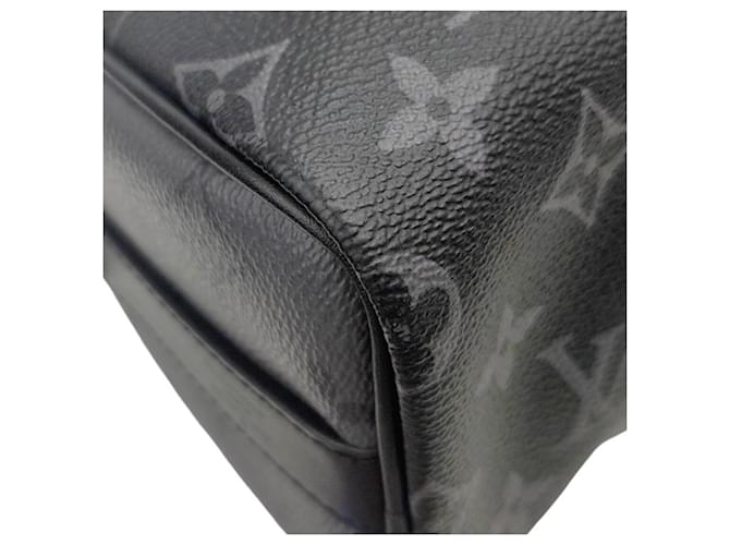 Keepall Borsa Boston Louis Vuitton Monogram Eclipse Marrone Nero Monogramma - vista 6
