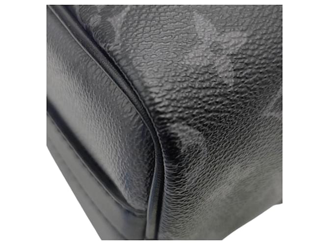 Keepall Borsa Boston Louis Vuitton Monogram Eclipse Marrone Nero Monogramma - vista 8