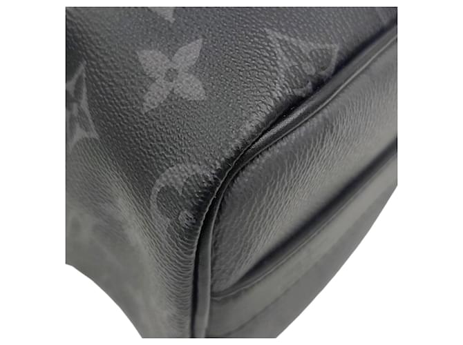 Keepall Borsa Boston Louis Vuitton Monogram Eclipse Marrone Nero Monogramma - vista 9