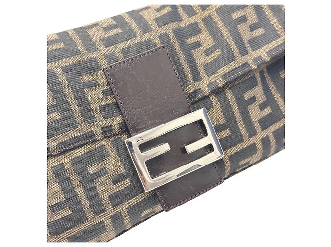 Borsa a secchiello FENDI Zucca Mamma Marrone - vista 10