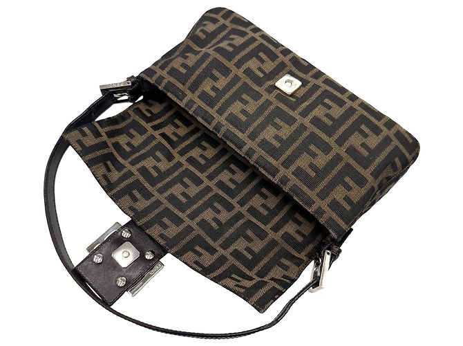 Borsa a secchiello FENDI Zucca Mamma Marrone - vista 12