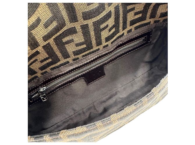 Borsa a secchiello FENDI Zucca Mamma Marrone - vista 13