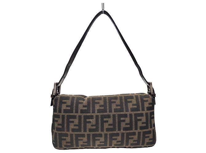 Borsa a secchiello FENDI Zucca Mamma Marrone - vista 2