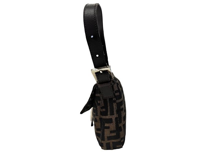 Borsa a secchiello FENDI Zucca Mamma Marrone - vista 3