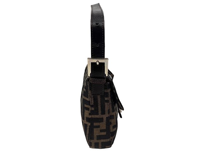 Borsa a secchiello FENDI Zucca Mamma Marrone - vista 4