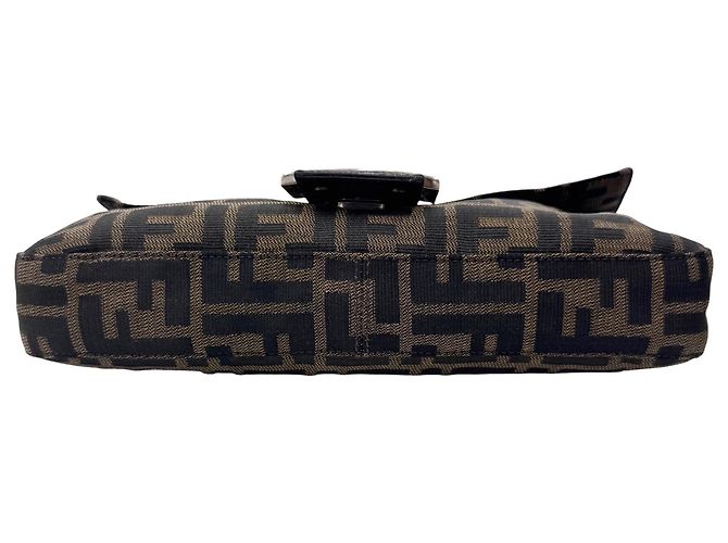 Borsa a secchiello FENDI Zucca Mamma Marrone - vista 5