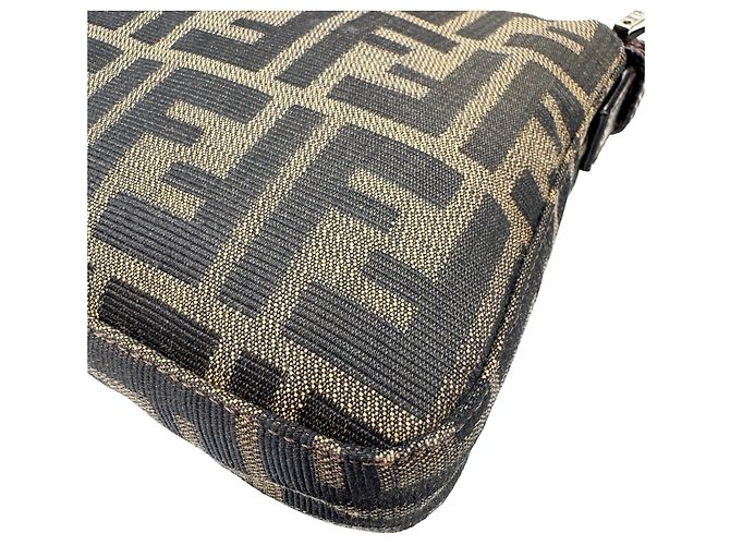 Borsa a secchiello FENDI Zucca Mamma Marrone - vista 8
