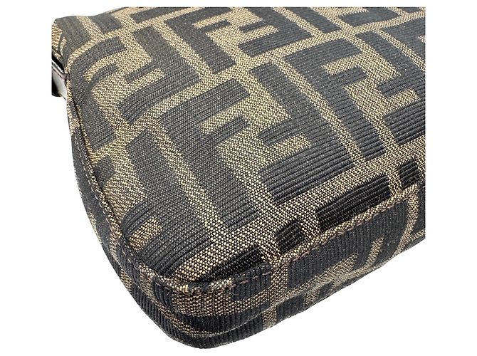 Borsa a secchiello FENDI Zucca Mamma Marrone - vista 9