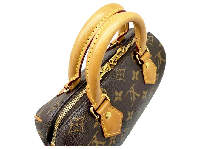 Borsa Louis Vuitton Speedy Bandoulière 20 Marrone Monogramma - vista 10
