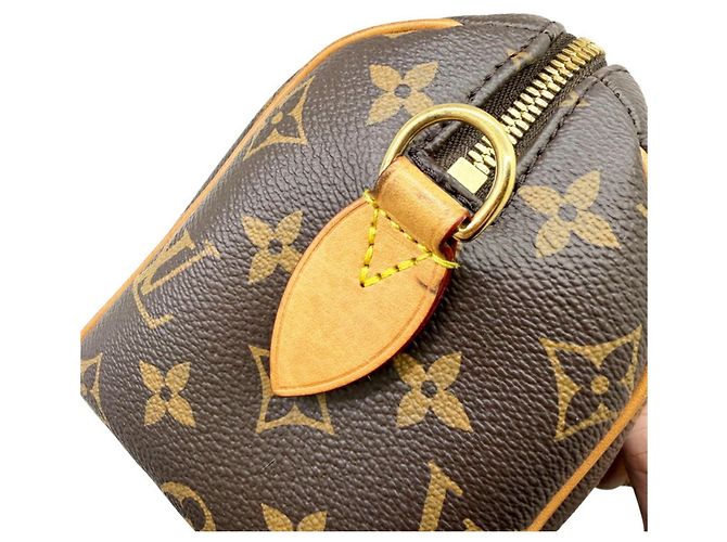 Borsa Louis Vuitton Speedy Bandoulière 20 Marrone Monogramma - vista 12