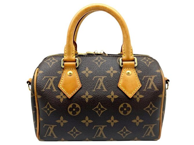 Borsa Louis Vuitton Speedy Bandoulière 20 Marrone Monogramma - vista 2