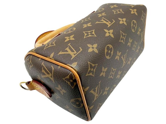 Borsa Louis Vuitton Speedy Bandoulière 20 Marrone Monogramma - vista 7