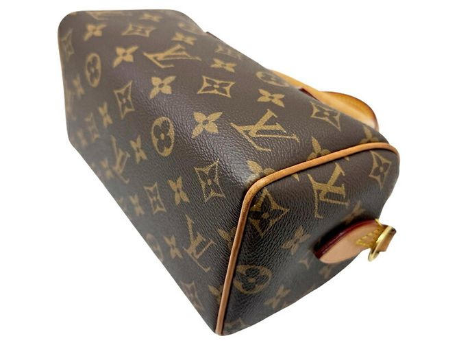 Borsa Louis Vuitton Speedy Bandoulière 20 Marrone Monogramma - vista 8