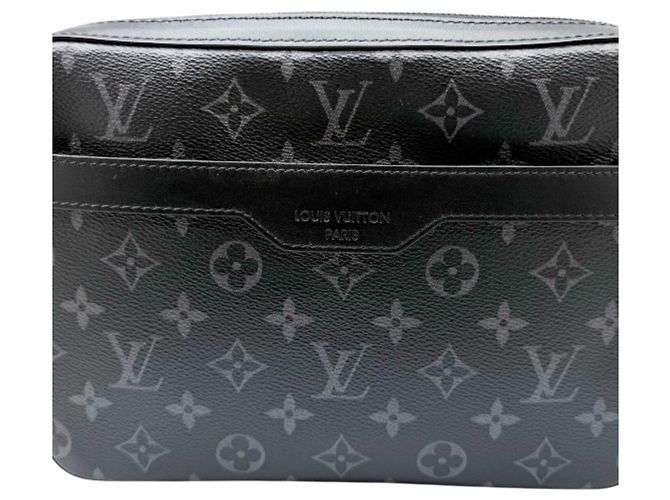 Bolso de hombro Louis Vuitton Monogram Eclipse Castaño Negro Monograma - vista 2