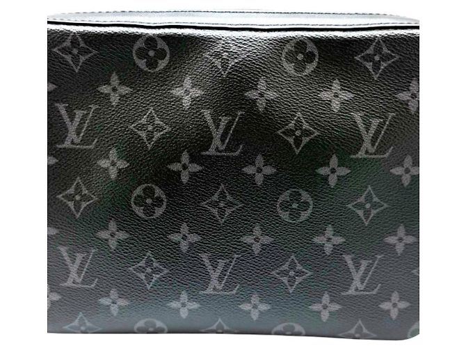 Bolso de hombro Louis Vuitton Monogram Eclipse Castaño Negro Monograma - vista 3