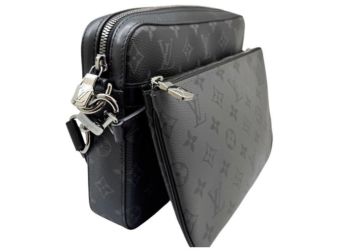 Bolso de hombro Louis Vuitton Monogram Eclipse Castaño Negro Monograma - vista 5