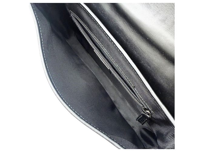 Sac à épaule Jackie petit en cuir et toile GG Gucci Noir - vue 12