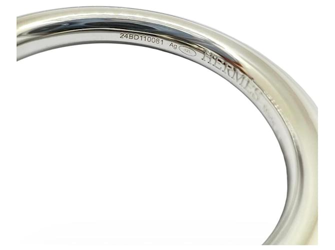 Hermès Anello Hermes Echappé Silver Band Ring Argento - vista 5