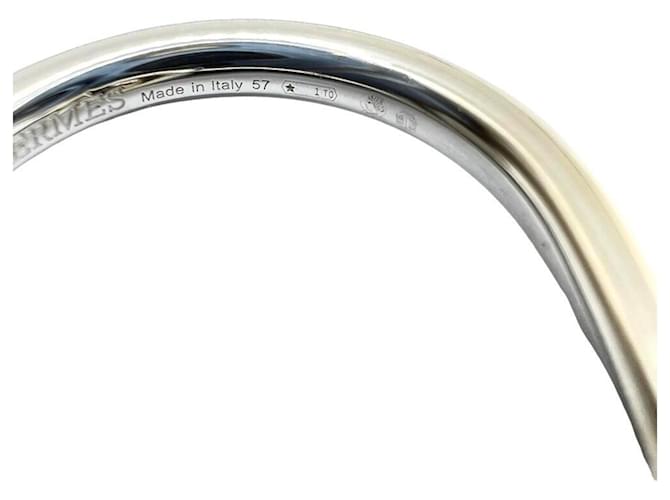 Hermès Anello Hermes Echappé Silver Band Ring Argento - vista 7