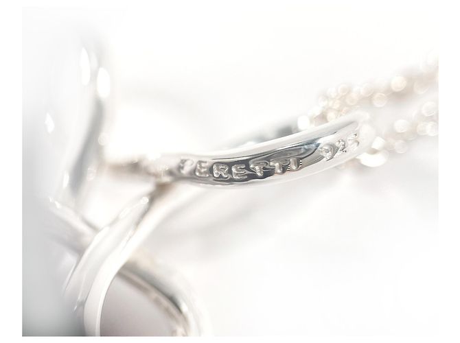 Tiffany & Co Collana Tiffany Infinity Cross Elsa Peretti Argento - vista 5