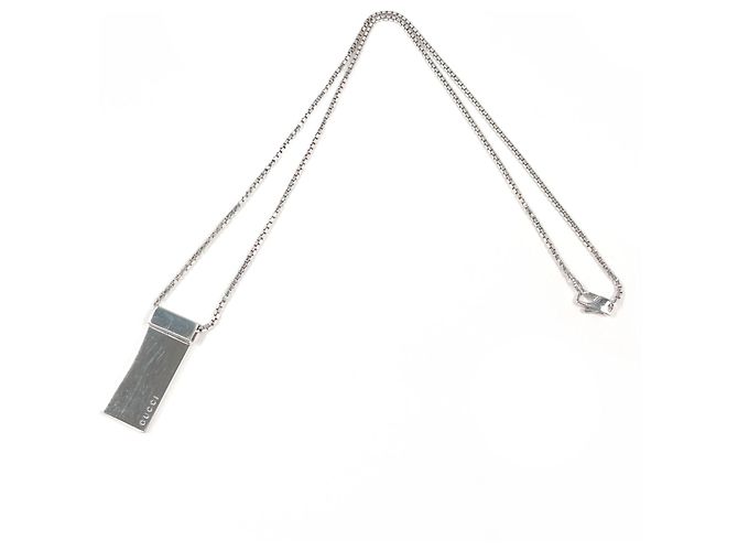 Collana a piastra GUCCI in Argento 925 - vista 3