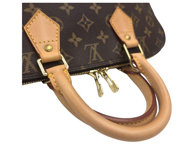 Borsa Louis Vuitton Alma PM Monogram Marrone Monogramma - vista 10