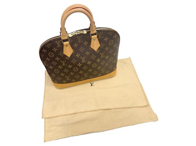 Borsa Louis Vuitton Alma PM Monogram Marrone Monogramma - vista 13