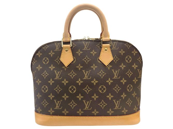Borsa Louis Vuitton Alma PM Monogram Marrone Monogramma - vista 2