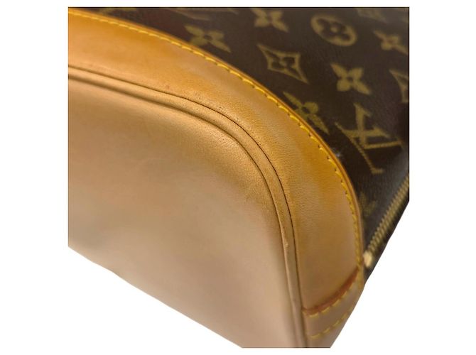 Borsa Louis Vuitton Alma PM Monogram Marrone Monogramma - vista 9