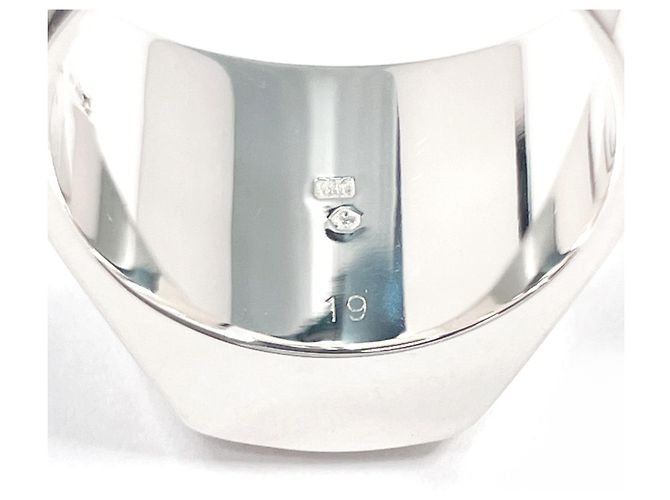 Anello Sigillo Esagono GUCCI Argento - vista 4