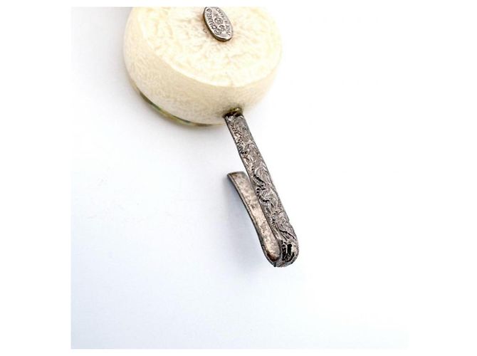 Collana a Sfere Logo Vintage Chanel Bianco - vista 5
