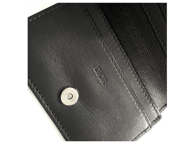 Tarjetero Christian Dior CD Diamond Canvas Negro - vista 5