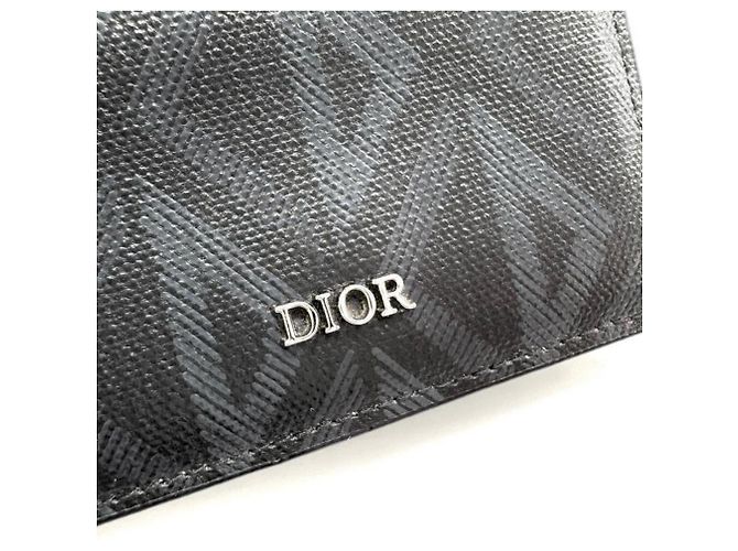 Tarjetero Christian Dior CD Diamond Canvas Negro - vista 8