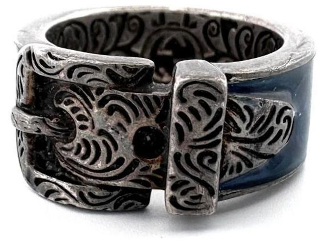 Gucci Garden Ring Katzenkopf SV925 Silber Blau - Ansicht 2