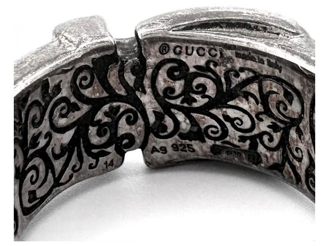 Gucci Garden Ring Katzenkopf SV925 Silber Blau - Ansicht 4