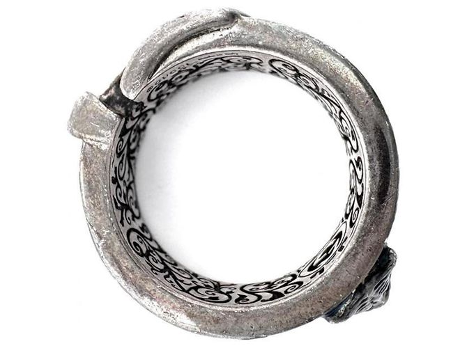 Gucci Garden Ring Katzenkopf SV925 Silber Blau - Ansicht 5