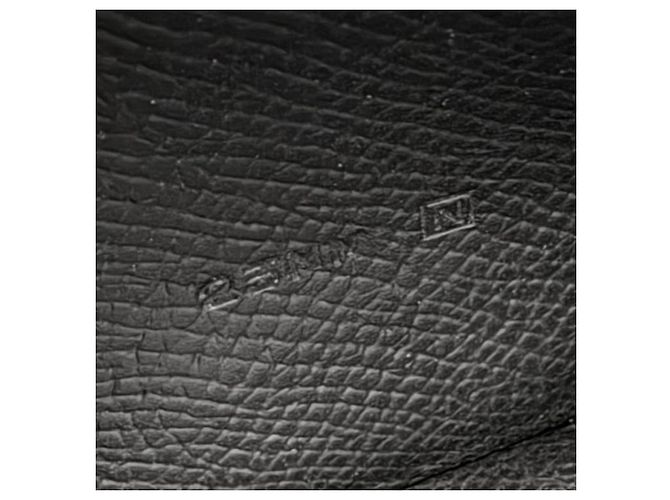 Hermès Hermes Veau Epsom Bearn Soufflé Langbeutel Schwarz - Ansicht 7