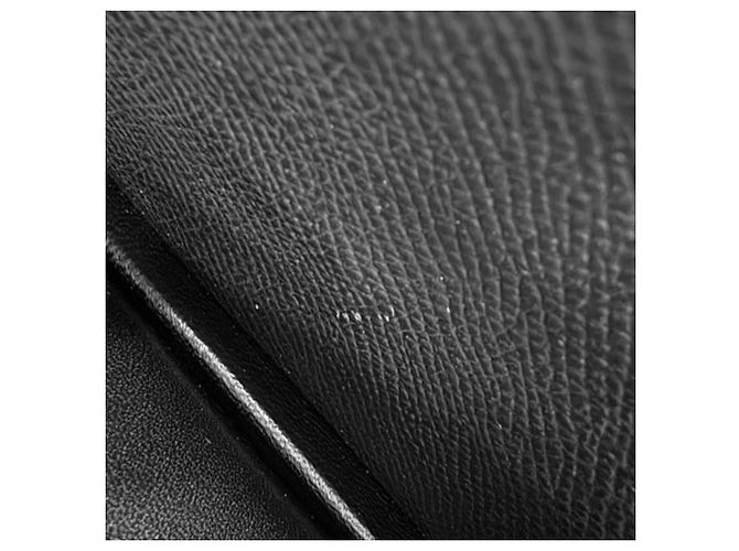 Hermès Hermes Veau Epsom Bearn Soufflé Langbeutel Schwarz - Ansicht 8